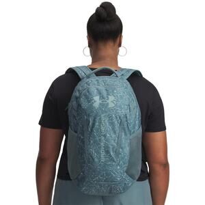 Under Armour Unisex Jasper Blue Serpentine Hustle 6.0 Backpack Athleisure HR7-35